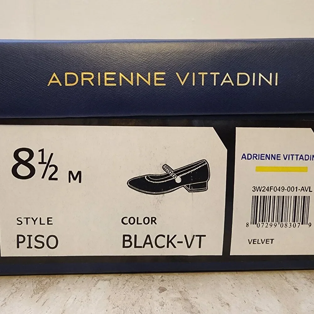 Piso Mary Jane Flat velvet - B020 - Picture 10 of 11